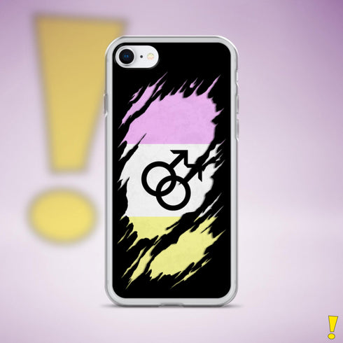 Twink Pride Flag Ripped Reveal Clear Case for iPhone®